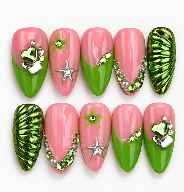 Green Chrome Star